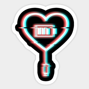 Neon Heart Sticker